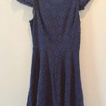 Francesca's Collections Navy Lace Dress Blue Photo 1