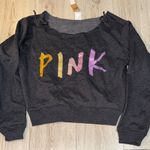 PINK - Victoria's Secret Victoria’s Secret pink bling sparkle sparkly jogger sweatpants crew sweatshirt Photo 3