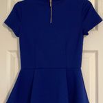 Forever 21 Blue Peplum Top Photo 3