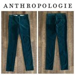Anthropologie Pants Pilcro Teal corduroy Cotton Stretch 25 Green Boho Photo 10