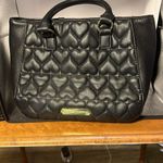 Betsey Johnson Betsy Johnson, adorable handbag, black with black & white bow. New without tags. Photo 2