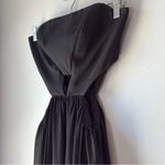 Fame and Partners  Black Strapless Gown Photo 3