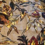 Ulla Popken 100% Linen Popover V Neck Blouse Top 28/30 Autumn Fall Colors Tan Photo 1