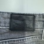 Levi's Jeans Womens 25 Grey Denim 721 High Rise Skinny Ankle Raw Hem Distressed Photo 3