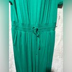 Soft Surroundings  Caspian Jersey Jumpsuit Vivid Green size Large New with tags Photo 7
