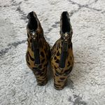 Revolve RAYE Ivy Pony Hair Booties in Dark Tan Leopard 6 Ankle Block Heel Black Photo 6