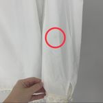 Derek Lam  10 Crosby White Off Shoulder Pom-Pom Boho Poplin Tunic Top [size 4] Photo 7