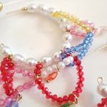 ZARA New!  Pearls & Gems Hoop Earrings Photo 7