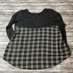 Le lis Casual Pullover Stretch Long Sleeve Shirt Blouse Top Black White Grey Gray Photo 3