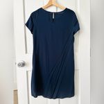 Quince NEW!  Navy Blue Washable Stretch Silk Tee Dress Size XS Photo 4