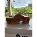 Eric Michael ‎ Delphi Cognac Size 36 US 5.5-6 Penny Loafer Mule Photo 3