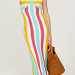 Solid & Striped Free People x The Aubrey Stripe Midi Dress Small Photo 0