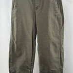 Everlane  Organic Cotton Utility Barrel Pants in Army Green Size 00 Photo 0