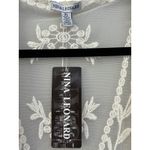 Nina Leonard NWT  Womens XL Open Front Lace Floral Cardigan Duster Kimono Sweater Photo 4