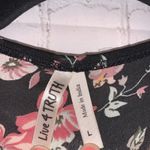 Live 4 Truth  Black Floral Open Front Cardigan Photo 2