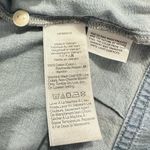 Madewell Pleated Short-Sleeve Top Women's XS Light Blue Denim Button Front NWT Photo 5