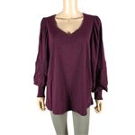 Democracy  Plus Size Balloon Sleeve V-neck Top 2X Photo 2