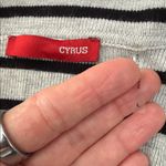 Cyrus  Gray Black Striped Knit Blazer Cardigan Size L Photo 1