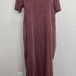 Anthropologie Daily Practice by L Large Maxi T-Shirt Dress Side Slit Crew Neck Photo 2