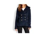 Smythe Mohair Peacoat Lake Women 2 Navy Blue Double Breasted Old Money Kate Prep Photo 7