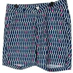 Birdies and Bows Golf Shorts Tee Bow Print Navy Blue Pink Size 8 Photo 0