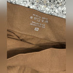 Women 2 Piece Seamless Long Sleeve Top & Biker Shorts Size Medium Brown Photo 8