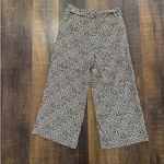 J.Crew  Leopard Print Harvey Silk Pull On Wide Leg Cropped Pant Size 6 Photo 7