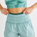 Free People  Movement The Way Home Short Turquoise High Waist Running Shorts Sz M Photo 0