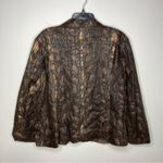 Erin London  faux leather jacket snake Skin size 1X Photo 3