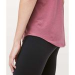 Lululemon  Love Pleated Tank Top Misty Merlot Pima Cotton Sleeveless Size Medium Photo 3