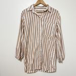 Abercrombie & Fitch  Striped Button Down Shirt Oversized Casual Top Size XS Photo 1