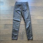 SheIn  Black Faux Leather Pants Womens Sz Large Coated Pant Stretch Photo 5