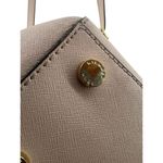 Michael Kors Kellen Med Convertible Satchel Khaki Tan Beige Leather Photo 7