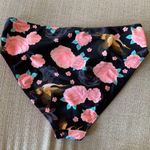 High waist bikini bottoms with oriental print Black Size M Photo 1