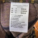 American Eagle Pant 0 Women Multicolor Plaid 90s Checkered Flair Trousers 70s Photo 7