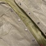 Live a Little  Y2K 100% Leather Sage Green Leather Button Jacket Photo 2