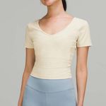 Lululemon Align Tee White Opal Size 4 Photo 0