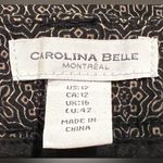 Carolina belle  stretchy pants - brown black w/pattern - size 12 Photo 8