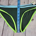 Aerie  Bikini Bottoms Women XS Green Neon Trim Swimwear Beach Pool Photo 8