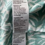 Topshop Green and White Abstract Leaf Print Tie Crop Size 10 Photo 6