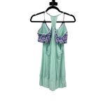 Lululemon  Top Womens 10 No Limits Tank Aquamarine Twiggy Printed Racerback Photo 1