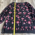 White House | Black Market WHBM Women's Tunic Dress Blouse Size 8 Whimsigoth Witchy Vamp Punk Rock Roses Photo 3