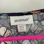 Avenue Tunic Top Womens Size 22/24 Harper V-Neck Butterfly Ruffle Plus Curvy NWT Photo 4