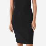 Vince Seamed Front Sheath Dress Women's Size 4 Black Cocktail Photo 0