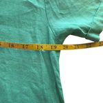 C&C California  Women's M Basic Green Shirt Dress 100% Linen Beachy Minimalist Photo 5