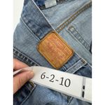 Levi's  Shorts Womens 30 Blue Jean Denim Raw Hem Mid Rise 501 Cotton‎ Photo 2