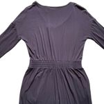 Nicole Miller Black Stretchy Jumpsuit Women’s Size S Long Sleeves V-neck Slim Photo 4