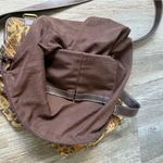 VTG Rossetti Boho Crossbody Satchel Bag Suede Medium Matching Coin Purse Brown L Photo 7