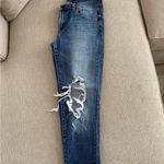 J Brand  Girlfriend Ripped Denim Jeans Photo 1
