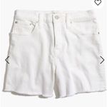 Madewell NWOT High-Rise Denim Shorts in Pure White E8927 - Size 28 Photo 1